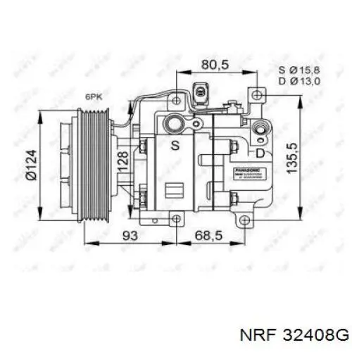 32408G NRF compresor de aire acondicionado