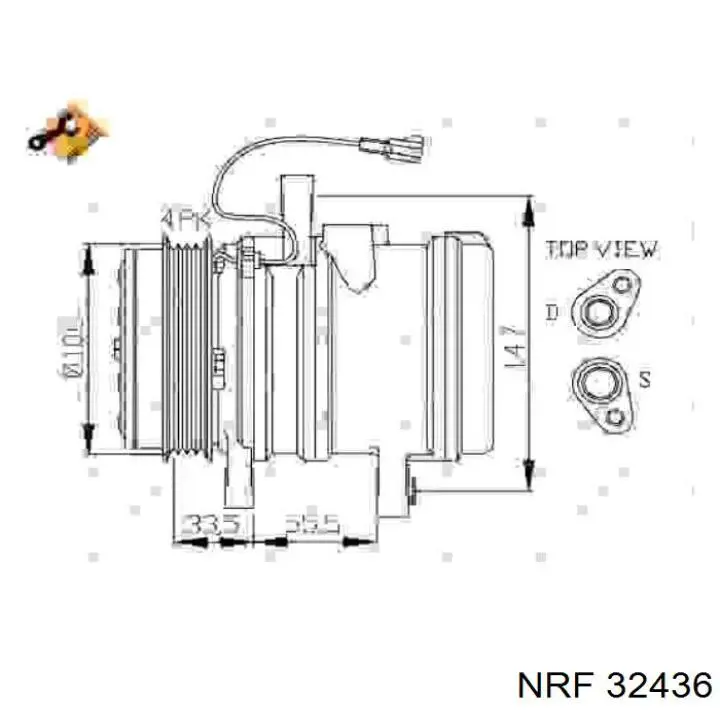 133128R ACR compresor de aire acondicionado