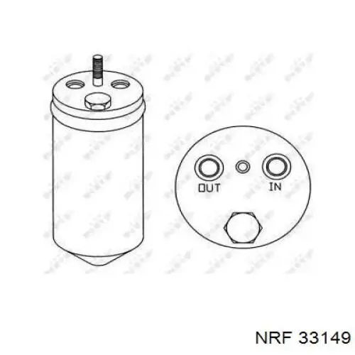  Receptor-secador del aire acondicionado para Daewoo Matiz KLYA