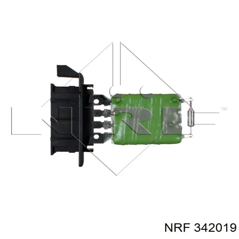 342019 NRF resitencia, ventilador habitáculo