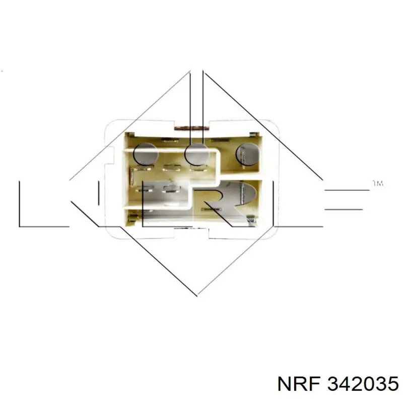 342035 NRF resitencia, ventilador habitáculo