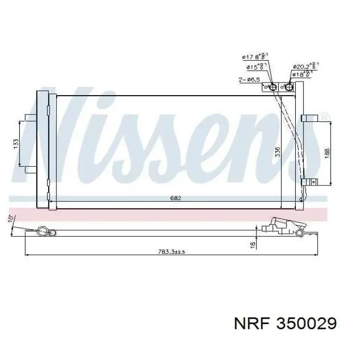  Condensador aire acondicionado para Audi Q3 8UB, 8UG