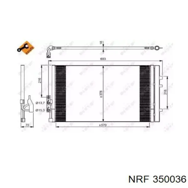 350036 NRF condensador aire acondicionado