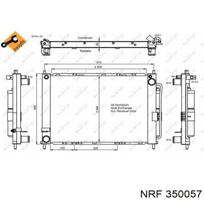 8200688387 Renault (RVI) condensador aire acondicionado