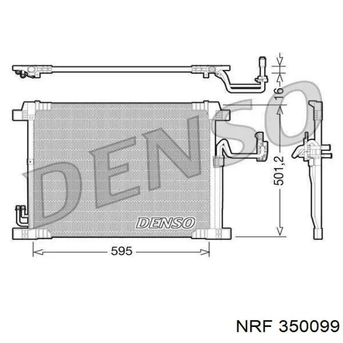  Condensador aire acondicionado para Infiniti FX S51