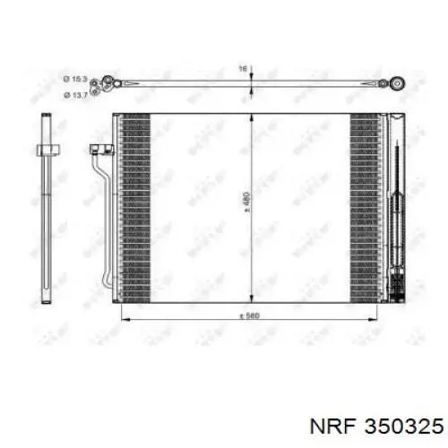 350325 NRF condensador aire acondicionado