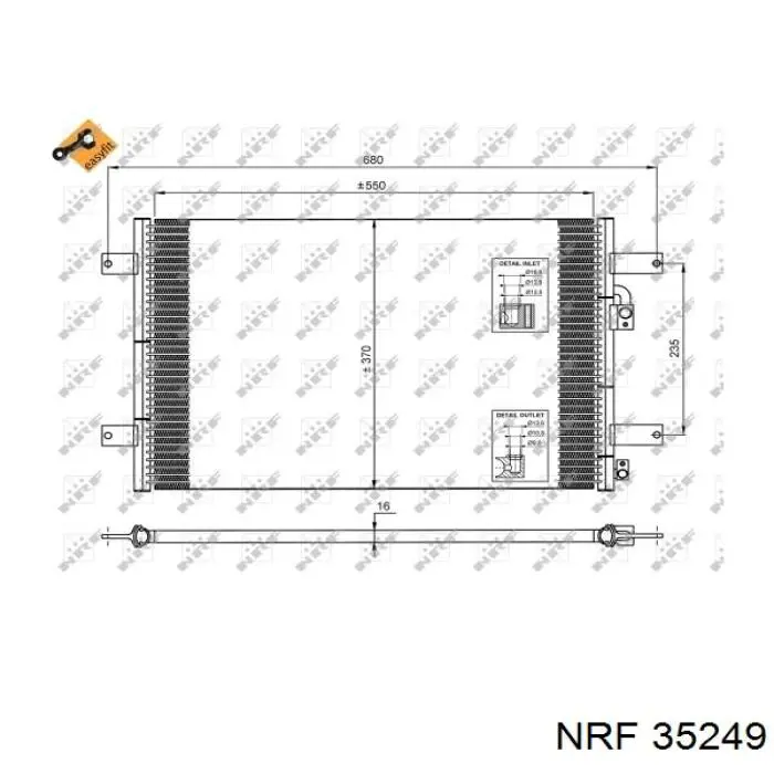 35249 NRF condensador aire acondicionado