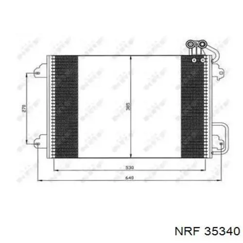  Condensador aire acondicionado para Renault Scenic 1 