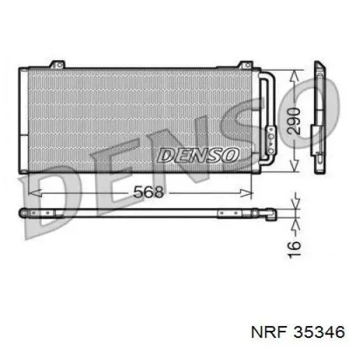  Condensador aire acondicionado para Rover 400 RT