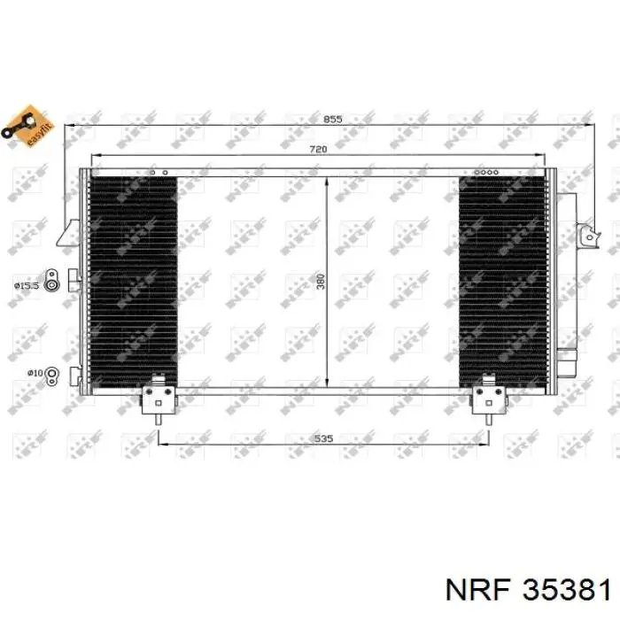  Condensador aire acondicionado para Toyota RAV4 2 