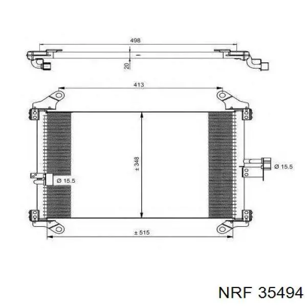  Condensador aire acondicionado para Citroen Jumper 230L