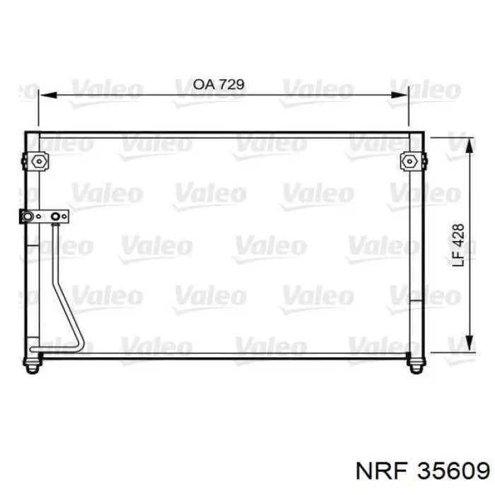  Condensador aire acondicionado para Toyota Previa ACR3