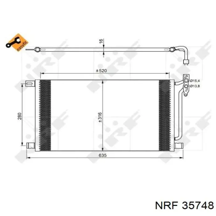  Condensador aire acondicionado para BMW X3 E83