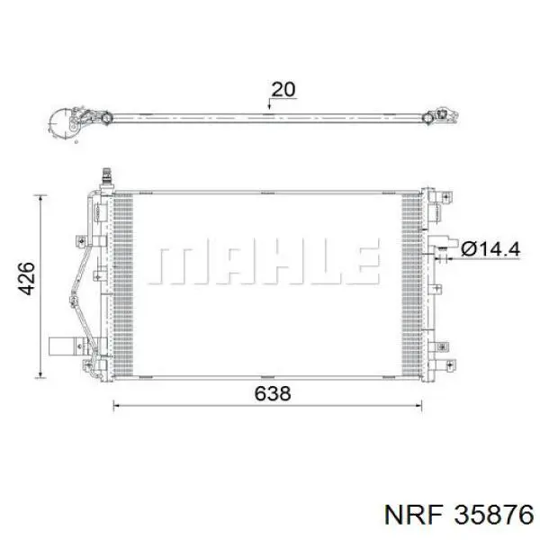 35876 NRF condensador aire acondicionado