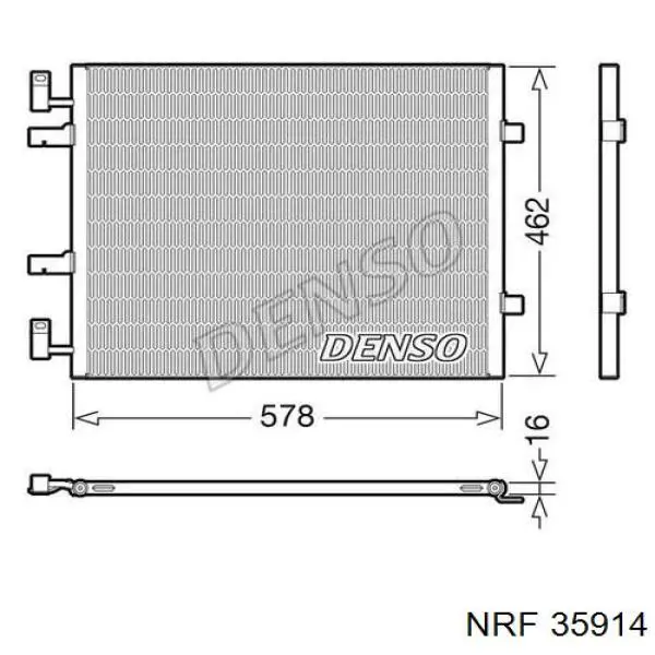  Condensador aire acondicionado para Nissan Primastar F4