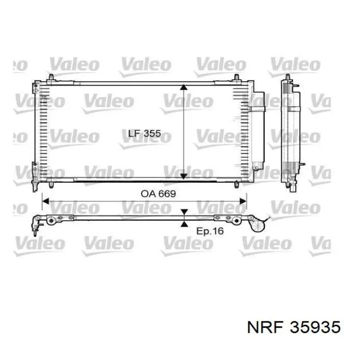 35935 NRF condensador aire acondicionado