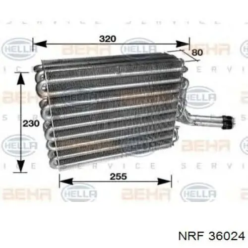  Evaporador, aire acondicionado para Volkswagen Passat B2, 32B