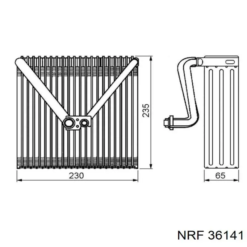  Evaporador, aire acondicionado para Skoda Rapid NH3, NK3, NK6