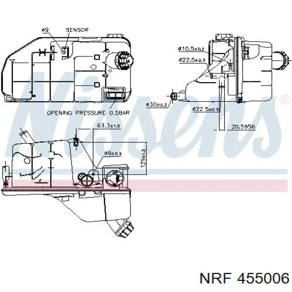 455006 NRF botella de refrigeración