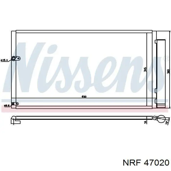 47020 NRF ventilador (rodete +motor refrigeración del motor con electromotor completo)