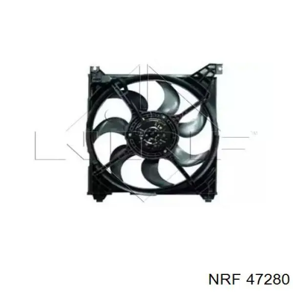  Difusor de radiador, ventilador de refrigeración, condensador del aire acondicionado, completo con motor y rodete para Hyundai Santa Fe 1 