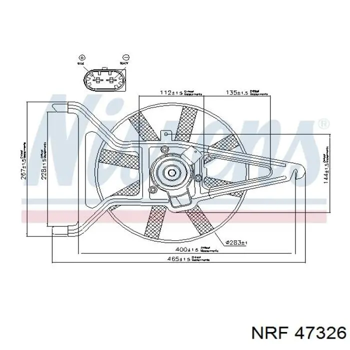  Ventilador (rodete +motor) refrigeración del motor con electromotor completo para Citroen Saxo S0, S1