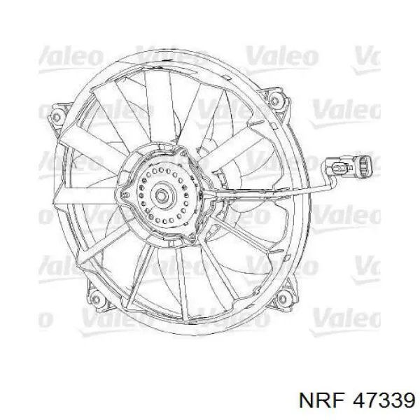  Ventilador (rodete +motor) refrigeración del motor con electromotor completo para Peugeot 308 4E, 4H