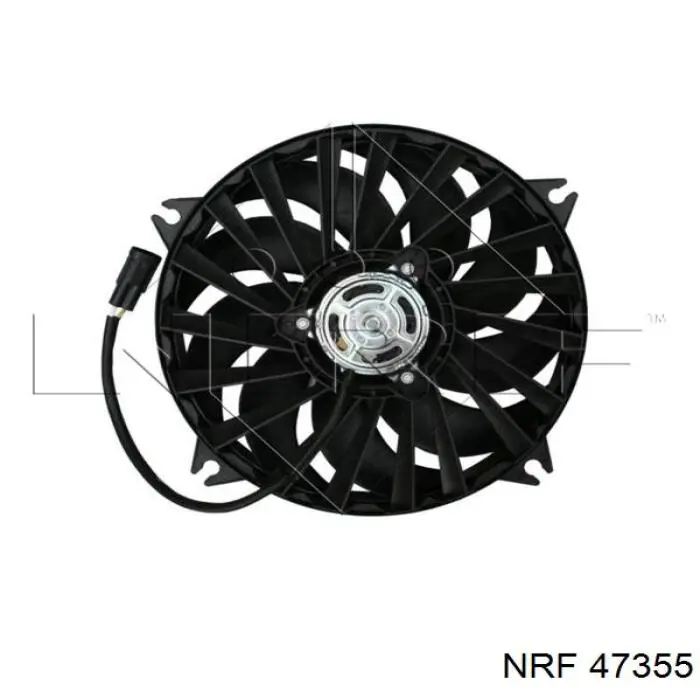 1250G2 Toyota ventilador (rodete +motor refrigeración del motor con electromotor completo)