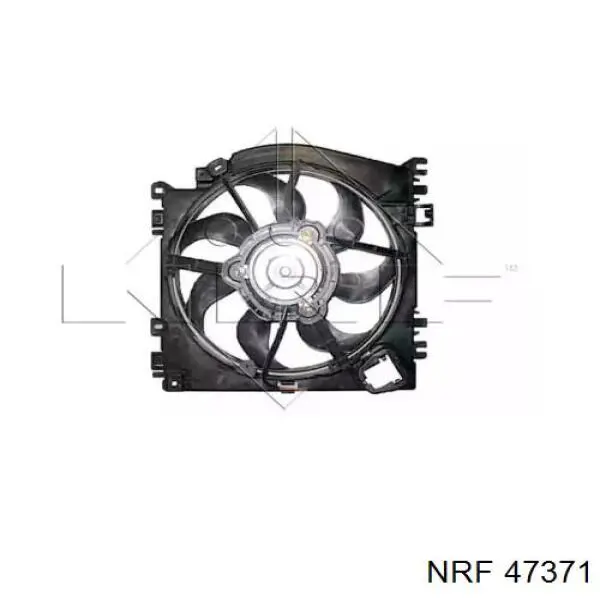  Difusor de radiador, ventilador de refrigeración, condensador del aire acondicionado, completo con motor y rodete para Nissan Note E11