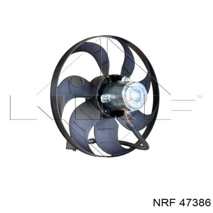 47386 NRF ventilador (rodete +motor refrigeración del motor con electromotor completo)