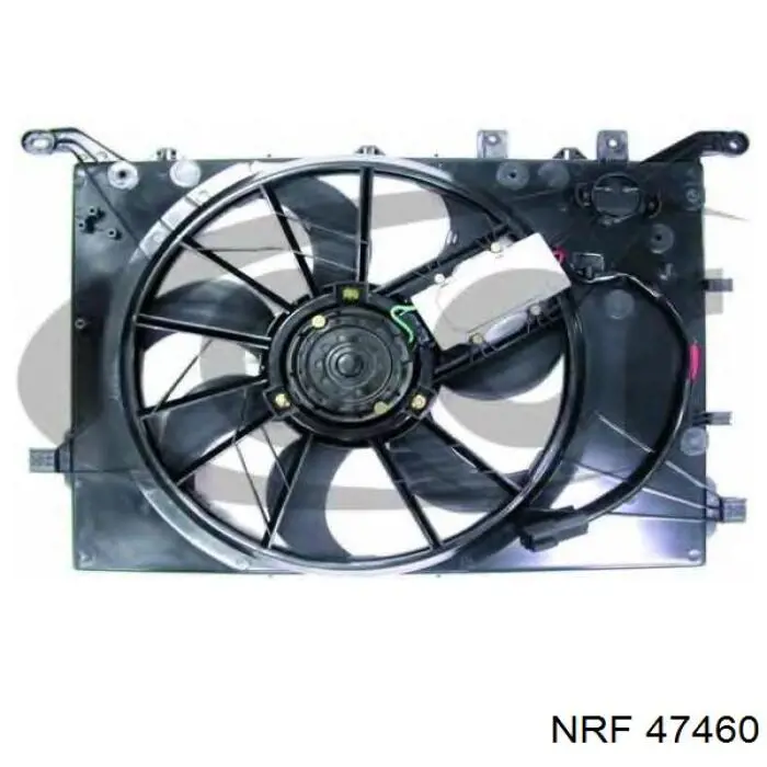  Difusor de radiador, ventilador de refrigeración, condensador del aire acondicionado, completo con motor y rodete para Volvo S80 1 