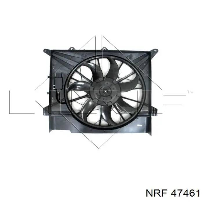  Difusor de radiador, ventilador de refrigeración, condensador del aire acondicionado, completo con motor y rodete para Volvo XC90 