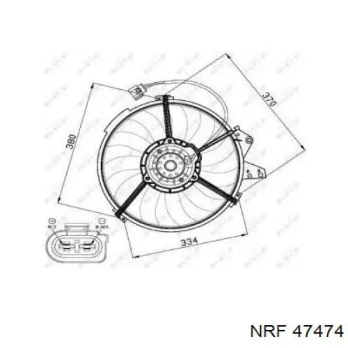 132223W1 Polcar ventilador (rodete +motor refrigeración del motor con electromotor completo)