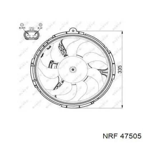 303023W1 Polcar ventilador (rodete +motor refrigeración del motor con electromotor completo)