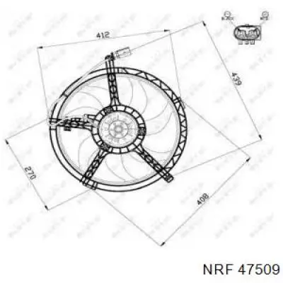  Difusor de radiador, ventilador de refrigeración, condensador del aire acondicionado, completo con motor y rodete para MINI Clubman R55