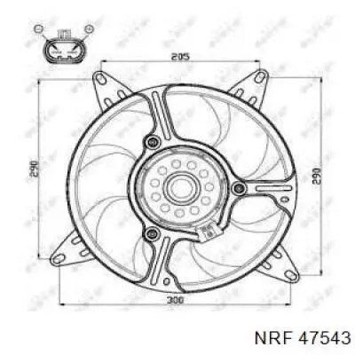 0046777422 Fiat/Alfa/Lancia ventilador (rodete +motor refrigeración del motor con electromotor completo)