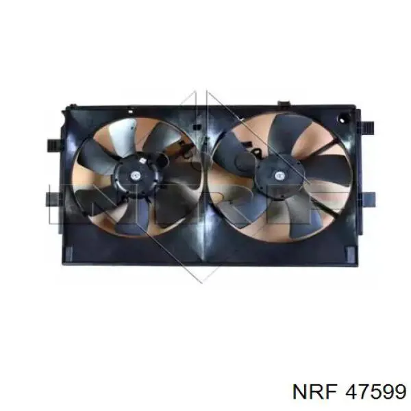  Difusor de radiador, ventilador de refrigeración, condensador del aire acondicionado, completo con motor y rodete para Mitsubishi Outlander 1 