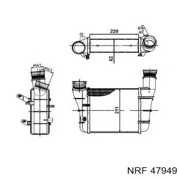  Difusor de radiador, ventilador de refrigeración, condensador del aire acondicionado, completo con motor y rodete para Mazda CX-3 DK