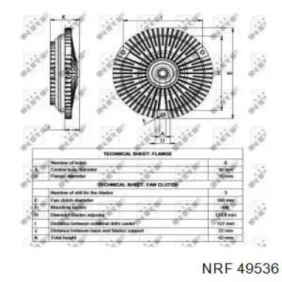 0002003722 Mercedes embrague, ventilador del radiador