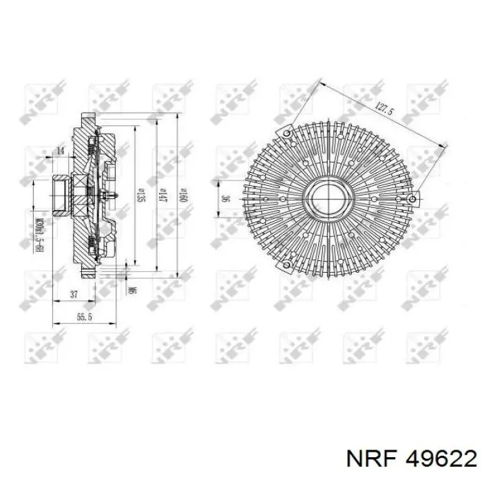 1192000222 Mercedes embrague, ventilador del radiador