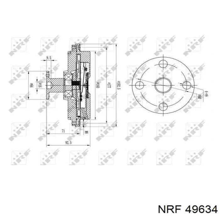  Embrague, ventilador del radiador para Ford Ranger ET