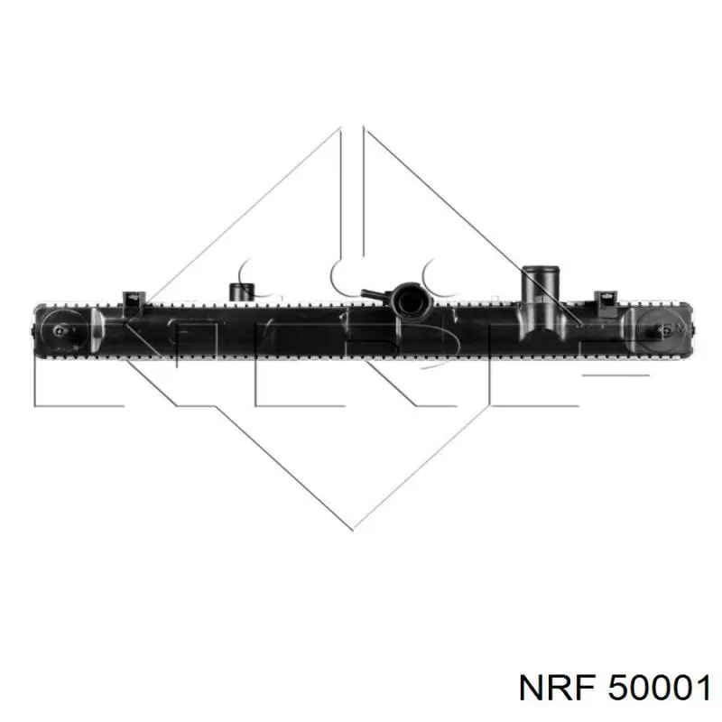 50001 NRF radiador refrigeración del motor