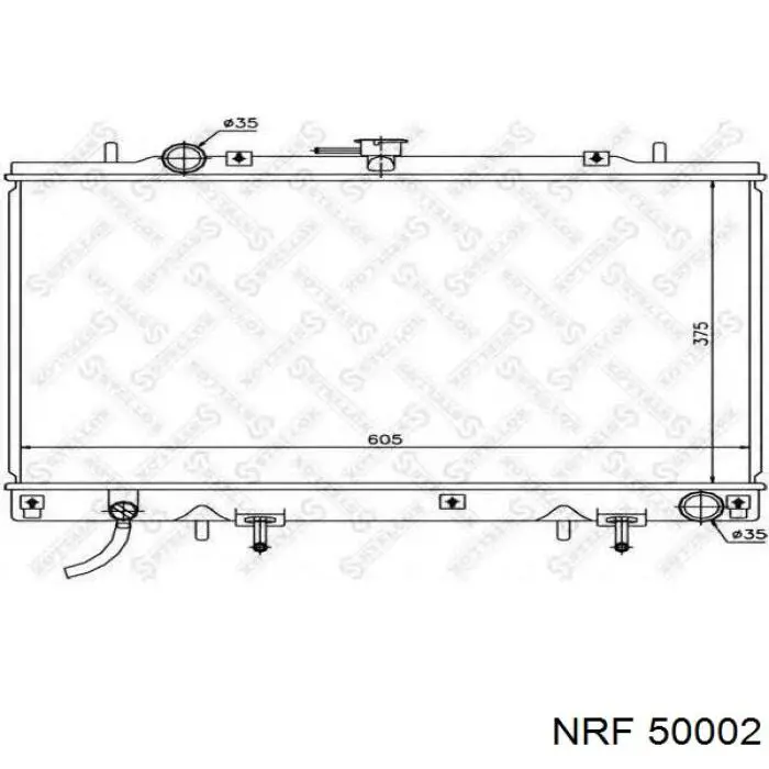 MB924487 Mitsubishi radiador refrigeración del motor