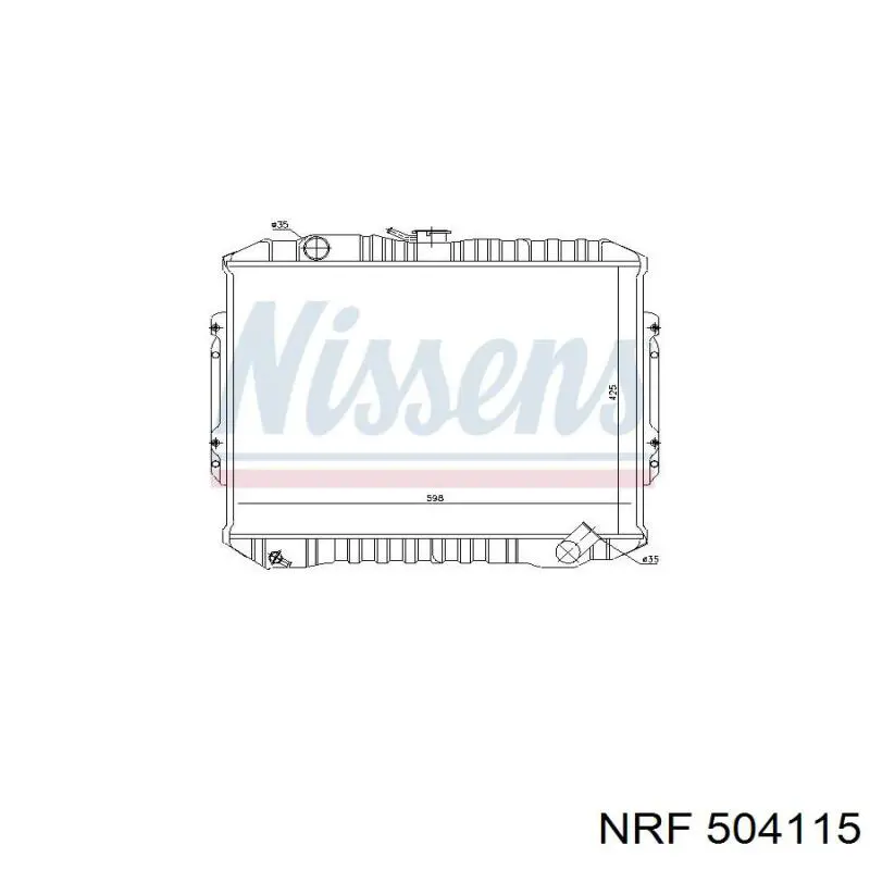  Radiador refrigeración del motor para Mitsubishi Pajero 1 