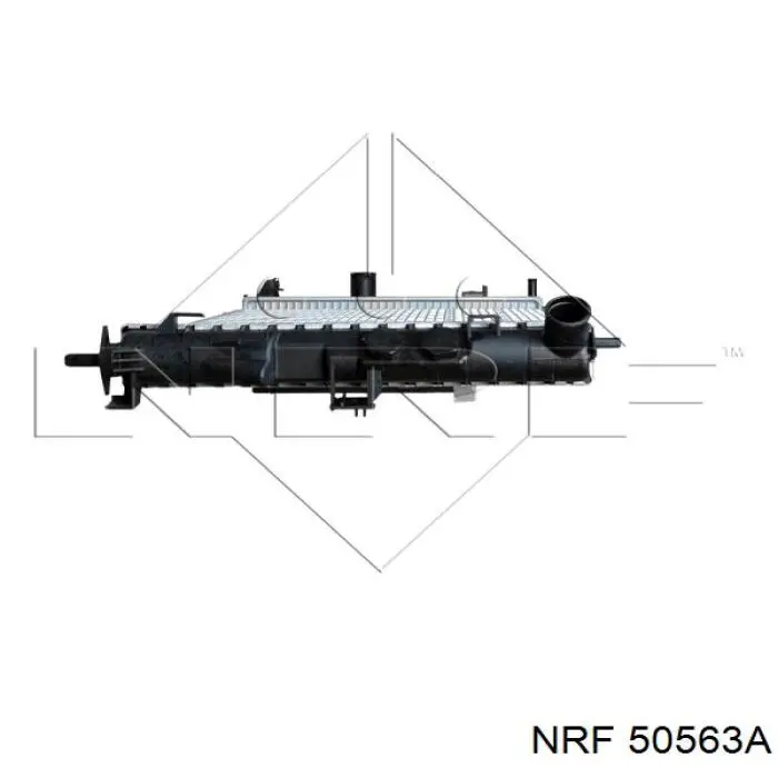 50563A NRF radiador refrigeración del motor