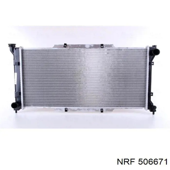 506671 NRF radiador refrigeración del motor