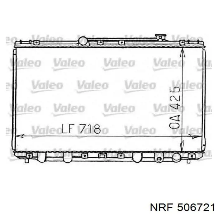  Radiador refrigeración del motor para Toyota Camry V10