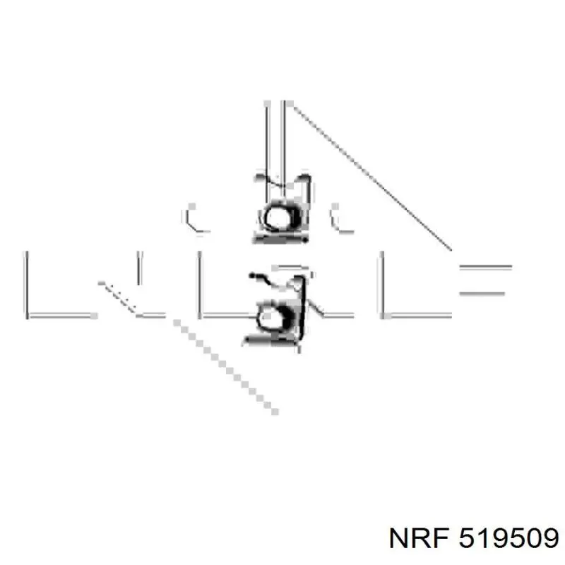 519509 NRF radiador refrigeración del motor