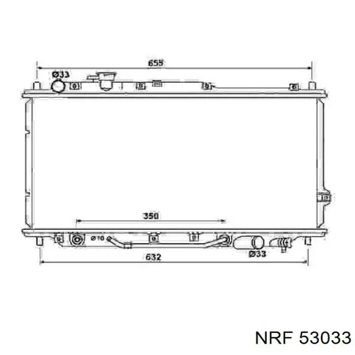  Radiador refrigeración del motor para KIA Shuma 2 