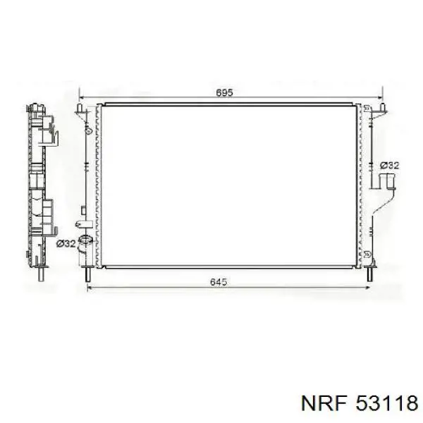 214108600R Renault (RVI) radiador refrigeración del motor